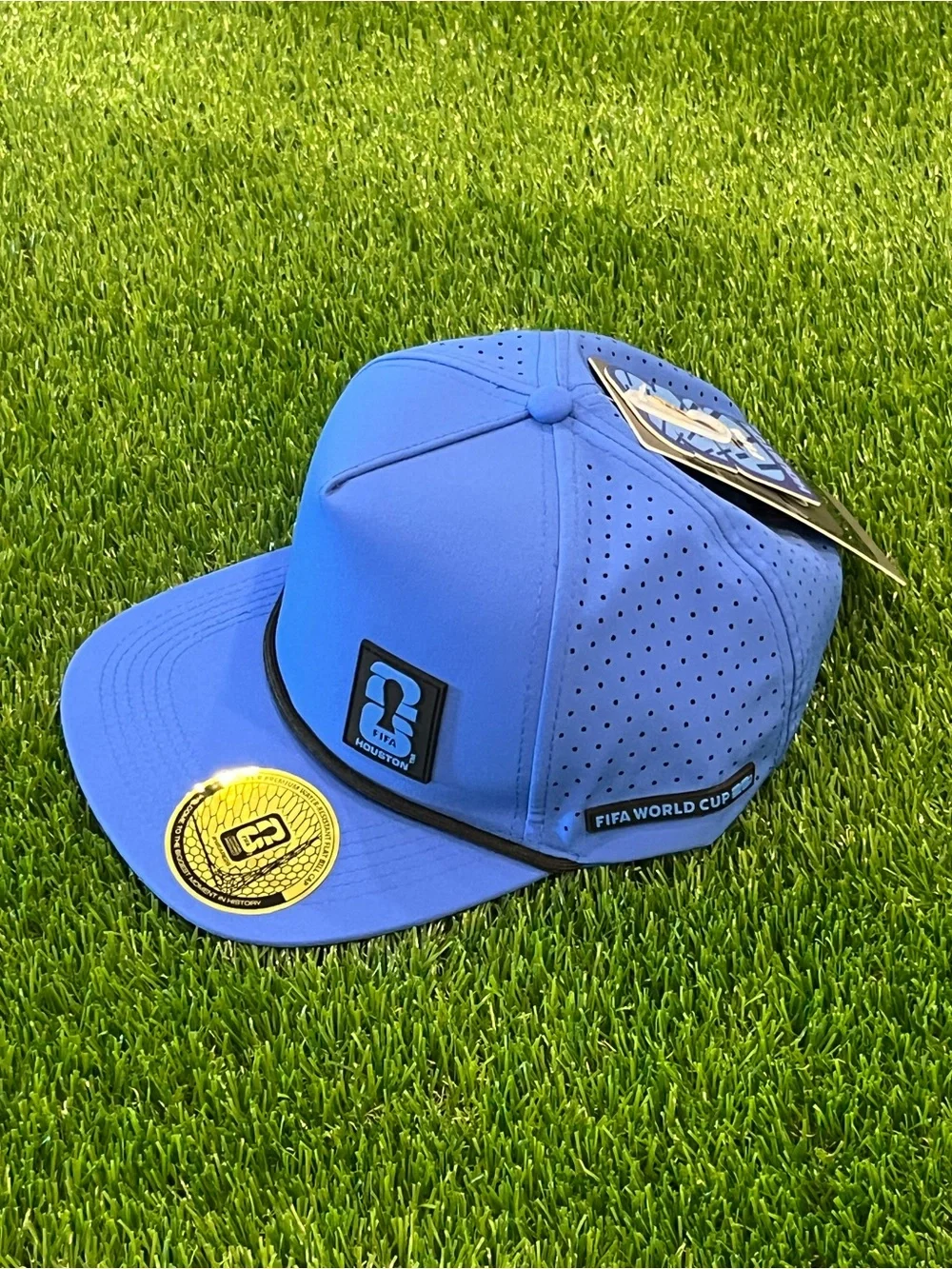 Official FIFA World Cup 2026 F1 Flat Bill Rope Hat Houston 2026 World Cup NWT